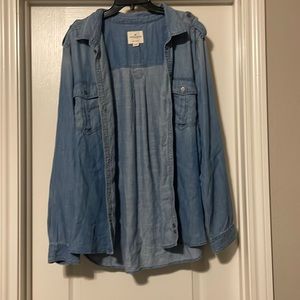 American Eagle denim button down